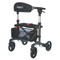 Escape Rollator Charcoal -19", 21" and 24" seat height unfolded left
