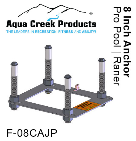 Aqua Creek - Anchor kit, Pavers, 4-point w/jig & 8" inserts, Ranger, Pro # F-08CAJP
