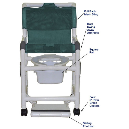 MJM International - 118-3TW-SF-10-QT-C-SSDE-DDA,  (Deluxe Elongated Open Front Seat shown not included)