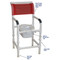MJM International - 118-LP-10-QT-C - Chair Comes With 10 QT Commode Square Pail Shown Here On A Different Chair