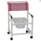 MJM International - 122-5TL-SQ-PAIL-DDA-SSDE-SFS  - Chair Comes With 10 QT Slide Out Commode Pail Shown Here On A Different Chair