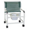 MJM International - 126-4TW-NB-SSDE-NC - (Square Pail And Open Front Seat Not Included) Chair Comes With Soft Seat Deluxe Elongated In White