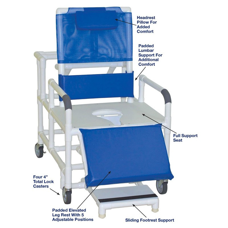 Shower chair 2025 with leg support