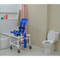 MJM International - Deluxe Shower/Transferchair w/articulating seat and adjustable back - D191-M-A-SLIDE-N - Reduces unnecessary transfers.