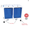 MJM International - 218-D-LP-FP - Hamper Comes With Foot Pedal, Shown Here On The Same Hamper With Nylon Bags