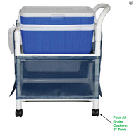 MJM International - Hydration / ice cart- with skirt cover- panels and canopy- 48 qt ice chest - # 810-TOP-CANOPY