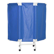 MJM International - Portable privacy screen- 3-panel- with 2" twin casters---panel size: 21" W x 51" H - # 7003-2TW