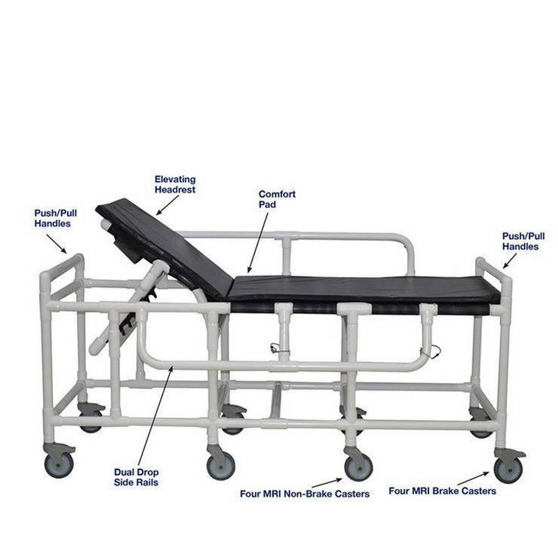 MJM International MRI Bariatric Shower gurney with three position