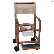 MJM International - WT118-3TL-VS-SQ-PAIL - (Deluxe Elongated Open Front Seat and Folding Footrest Not Included)