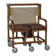 MJM International - WT130-4TW-SSDE - Model Shown With 5" Heavy Duty Casters - Chair Comes With 4" Twin Casters