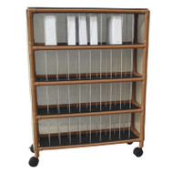 Woodtone stack chart cart- 40 binder capacity - # WT2240