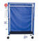 MJM International - Woodtone 1-shelf linen hanging cart with mesh or solid vinyl cover 3" casters- shelf size: 20" x 45"- 125 lbs per shelf - # WT345-1C-3TW - Description