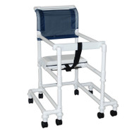 MJM International - Woodtone 18" internal width- anti-tip outriggers- 3" twin casters- height adjustable- for residents / patients between 6'-6'6"- 300 lbs weight capacity - # WT418-OR-3TW-T - Walker comes with woodtone (brown) PVC.