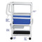 MJM International - Woodtone Hydration / ice cart with extra shelf- 48 qt ice chest - # WT820 - Cart does not come with white PVC, it comes with woodtone (brown) PVC. - Description