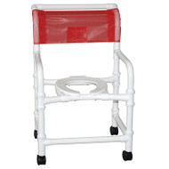 NEW ECHO KNOCKED DOWN SHOWER CHAIR 22" INTERNAL WIDTH- 3" twin casters- 300 lbs weight capacity