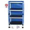 MJM International - Echo 3-shelf mini-linen cart with mesh or solid vinyl cover- shelf size 20" x 25"- 60 lbs per shelf - # E325-3C - Description