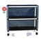 MJM International - Echo 2-shelf linen cart with mesh or solid vinyl cover- shelf size 20" x 45"- 100 lbs per shelf - # E345-2C - Description