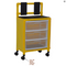 MJM International - YR-3TW-BRAKE - Black Caster With Yellow PVC As Shown Here On This Dresser (Dresser Not Included)