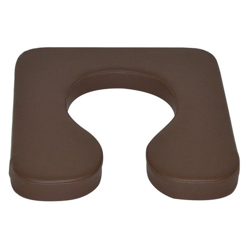 JM International - Replacement deluxe elongated open front soft seat in brown