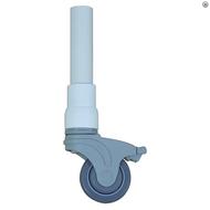 MJM International - RU-3TL - Shown Here In White (Caster comes with red PVC)