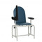 Blood Drawing Chair Padded Vinyl with Drawer # 2572 - Armrest flipped up.