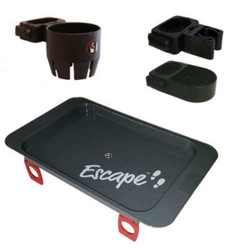 Escape Rollator Accessories Pack (Cane holder - Cup holder - Tray) # 500-4400