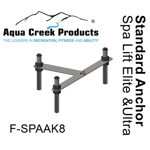 Aqua Creek - Anchor Kit for Spa Elite/Ultra Lifts - Concrete Applications # F-SPAAK8