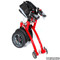 Trionic Walkers - Outdoor Walker 12er - 12" tires Small - Red/ Black/Gray folded from side