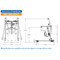 BestCare - BestStand SA400HE Stand Assist Lift - SA400HE - Dimensions