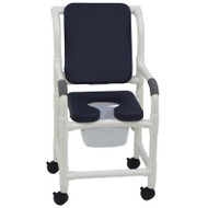MJM International - Shower Chair 18" - # 118-3-SSDE-CBP-SQ-PAIL-AB