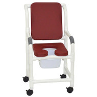 MJM International - Shower Chair 18" - # 118-3-SSDE-CBP-SQ-PAIL-BG