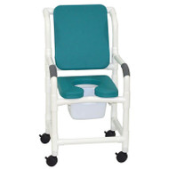 MJM International - Shower Chair 18" - # 118-3-SSDE-CBP-SQ-PAIL-OB