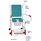 MJM International - Shower Chair 18" - # 118-3-SSDE-CBP-OB-DDA-SF-SQ-PAIL-AT - Description