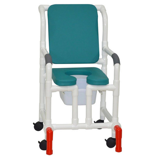 MJM International - Shower Chair 18" - # 118-3-SSDE-CBP-OB-OF-SQ-PAIL-AT
