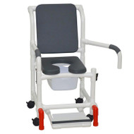 MJM International - Shower Chair 18" - # 118-3-SSDE-CBP-PI-DDA-SF-SQ-PAIL-AT