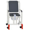 MJM International - Shower Chair 18" - # 118-3-SSDE-CBP-PI-OF-SQ-PAIL-AT - Shown here in Palm Island.