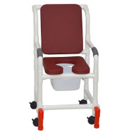 MJM International - Shower Chair 18" - # 118-3-SSDE-CBP-BG-SQ-PAIL-AT