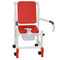 MJM International - Shower Chair 18" - # 118-3-SSDE-CBP-RD-DDA-SQ-PAIL-AT - Shown here in red.