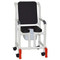 MJM International - Shower Chair 18" - # 118-3-SSDE-CBP-BLK-OF-SQ-PAIL-AT - Shown here in black.