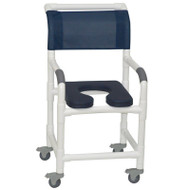 MJM International - Shower Chair 18" - # 118-3TL-SSDE-AB-DKBL-DM