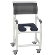 MJM International - Shower Chair 18" - # 118-3TL-SSDE-AB-NJGRY-DM