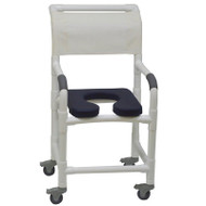 MJM International - Shower Chair 18" - # 118-3TL-SSDE-AB-WH-DM