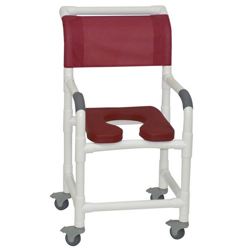 MJM International - Shower Chair 18" - # 118-3TL-SSDE-BG-MRN-DM