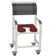 MJM International - Shower Chair 18" - # 118-3TL-SSDE-BG-NJGRY-DM