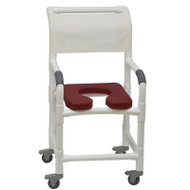 MJM International - Shower Chair 18" - # 118-3TL-SSDE-BG-WH-DM