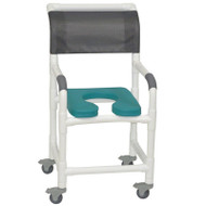 MJM International - Shower Chair 18" - # 118-3TL-SSDE-OB-NJGRY-DM