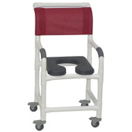 MJM International - Shower Chair 18" - # 118-3TL-SSDE-PI-MRN-DM