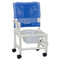 MJM International - Shower Chair 18" - # 118-3TW-DDA-DD-SQ-PAIL - Dual Drop Arms
