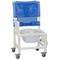MJM International - Shower Chair 18" - # 118-3TL-DDA-DD-SQ-PAIL - Dual Drop Armrests