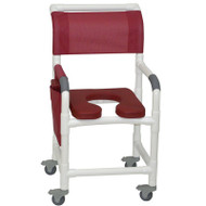 MJM International - Shower Chair 18" - # 118-3TL-SSDD-BG-MRN-DM